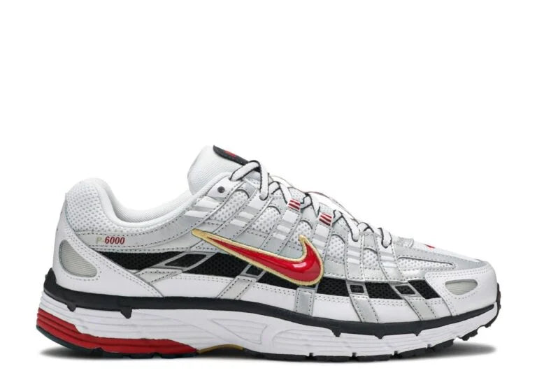 Nike P-6000 White Gold Red