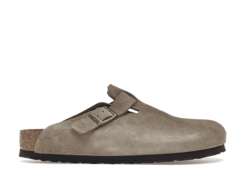 Birkenstock Boston Soft Footbed Suede Taupe